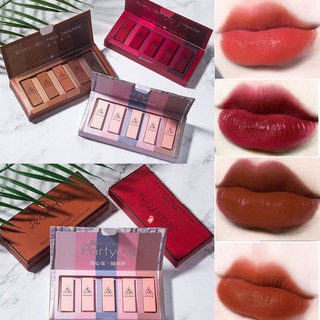 พร้อมส่ง ลิป มินิ เซต5สี Lipstick Mood Recipe Lip Color Mini Kit ลิปเนื้อแมท ยกเซตลิปสติก