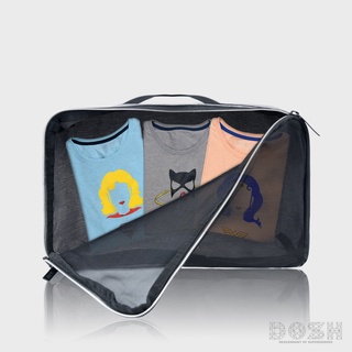 DOSH LUGGAGE CUBE ORGANIZER BATMAN กระเป๋าจัดระเบียบ EBMAB5013-GY