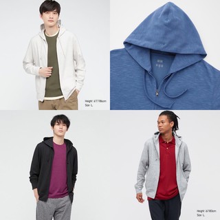 UNIQLO 💯 (MEN)เสื้อฮู้ดแขนยาว กัน UV AIRism UV Protection