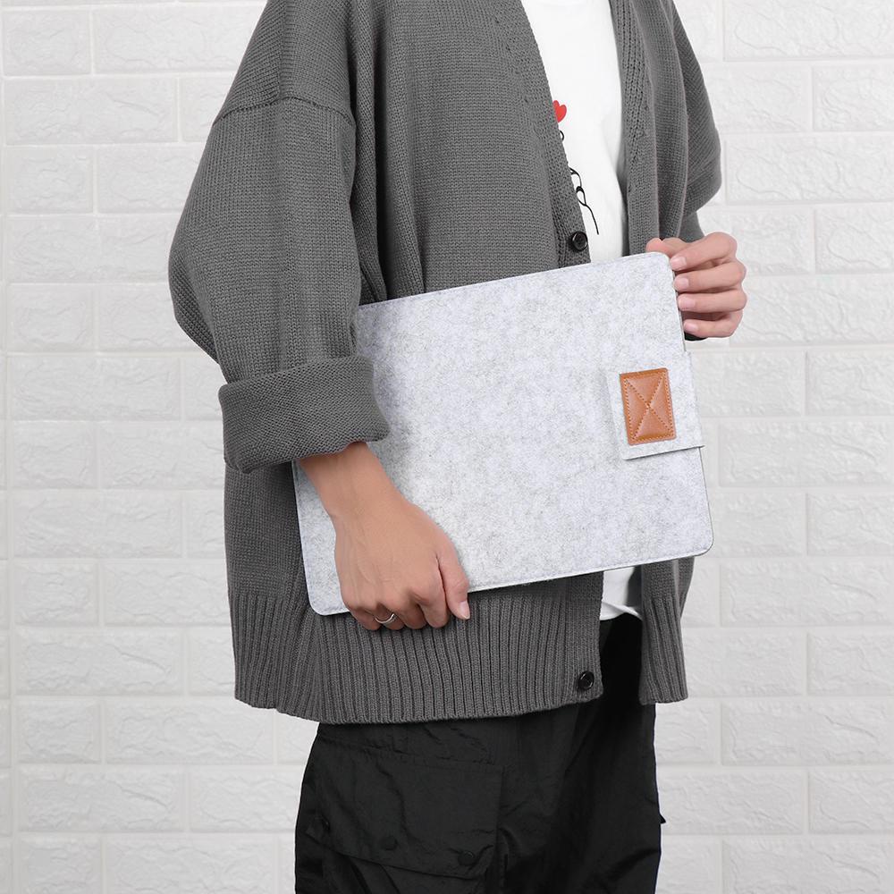 VLMV Sleeve Professional Anti-scratch Portable Wool Felt สําหรับ Ultrabook แท็บเล็ตพีซีโน้ตบุ๊ค - รูปที่ 7