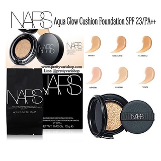 Beauty-Siam แท้ทั้งร้าน !! รีฟิล NARS AQUA GLOW CUSHION FOUNDATION สี FINLAND 12 G.  พร้อมกล่อง