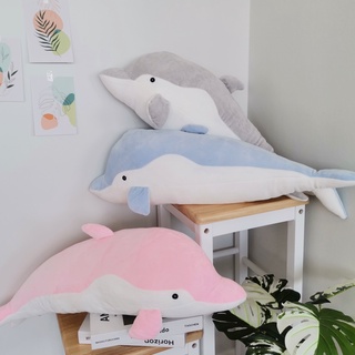 ตุ๊กตาโลมา 🐬🐬 ตุ๊กตาปลาโลมา ขนาด 70 ซม., 90 ซม. และ  110  ซม. ของขวัญ | Smileylife Shop