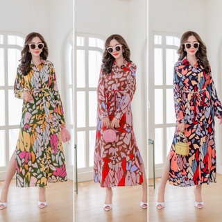 maxi shirt/maxi dress/เชิ้ต plusize /เชิ้ตสาวอวบ อก&gt;46