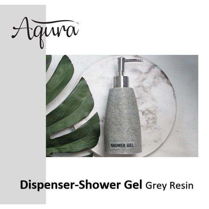 ขวดสบู่เหลว ขวดสบู่โรงแรม [Grey/สีเทา 200 ml.] ขวดหัวปั๊ม ขวดปั๊มเรซิ่น ขวดเปล่าสำหรับใส่สบู่เหลว ขว