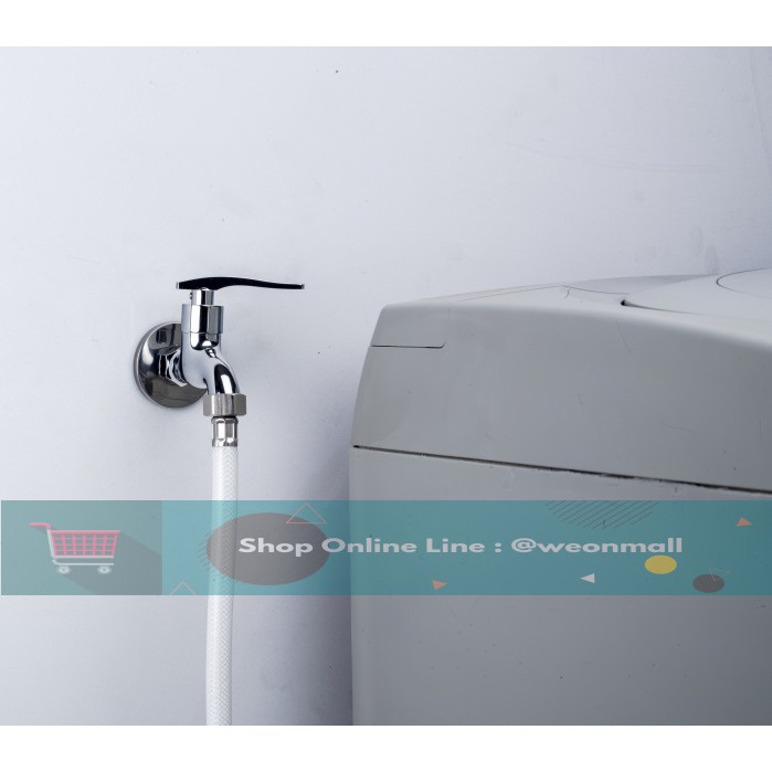 สายเครื่องซักผ้า สายน้ำดี ทนแรงดัน ใช้หมุนเกลียวเข้ากับปลายก๊อก หมดปัญหาน้ำหยด รั่วซึม - รูปที่ 6