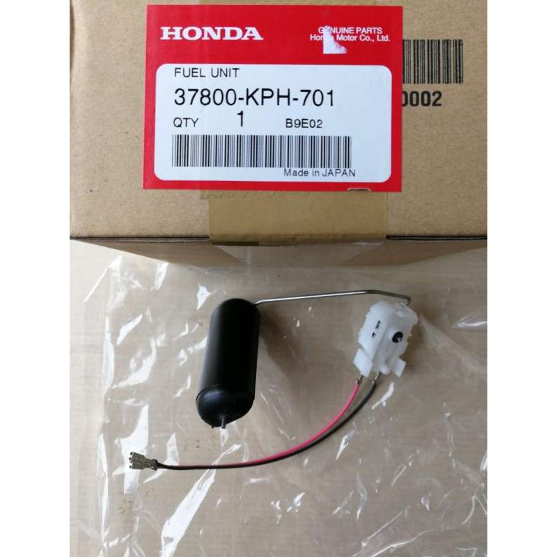(Wave 125 i ปี 2005) ชุดลูกลอยวัดระดับน้ำมันเชื้อเพลิง Honda Wave 125 i รุ่นไฟเลี้ยวบังลม แท้ 37800-kph-701