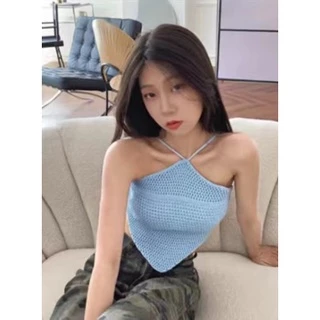 Cicishop(2Y018)สายเดี่ยวทรงสายเหลี่ยมผ้าไหมพรม ใส่แล้วดูเซ็กซี่น่าค้นหา เสริมหุ่นให้ปังแบบเว่อร์