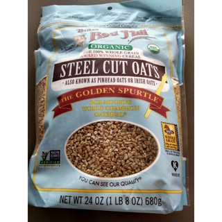 Bobs Red Mill Organic Steel Cut Oats 680g.