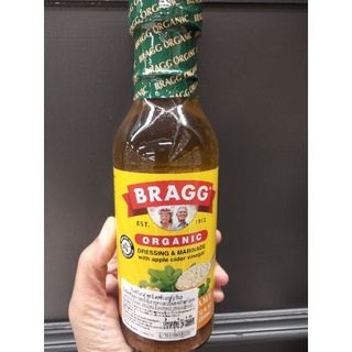 Bragg Ginger&amp;Sesame Dreszing&amp;Marinadeน้ำสลัด รสขิงและงาผสมน้ำส้มสายชูตากแอปเปิล 354มล.