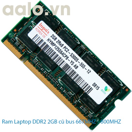 เก่า DDR2 2GB แล็ปท็อป Ram bus 667MHZ - 800MHZ