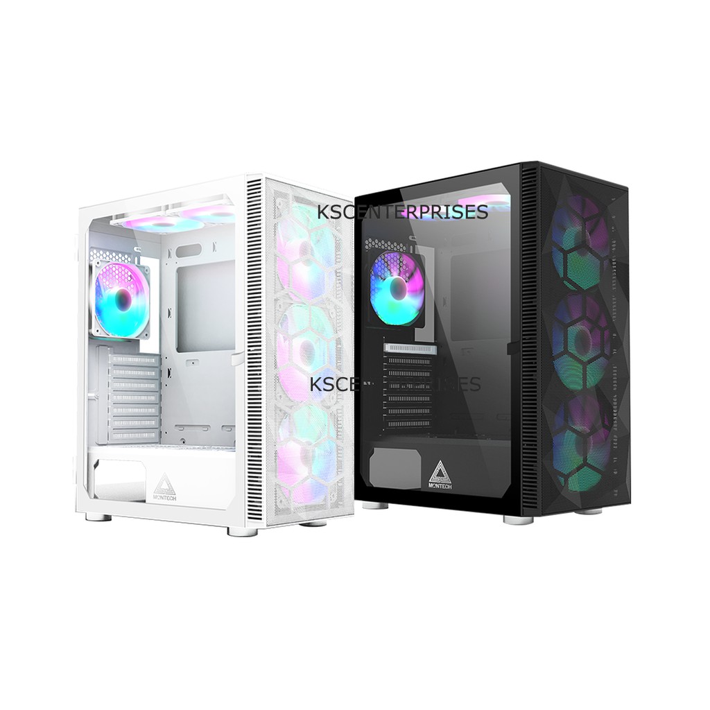 Case Montech X3 Mesh ATX Tempered Glass (6 x Fan) FRGB # X3 Glass