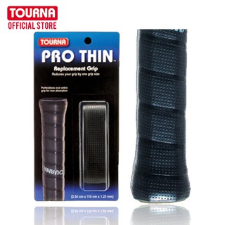 TOURNA PRO THIN Replacement Grip - Black-1.2mm thick กริปไม้เทนนิส กริปไม้แบดมินตัน