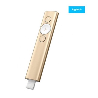 Logitech พอยเตอร์ Spotlight Wireless Presentation Remote (Gold/Slate)