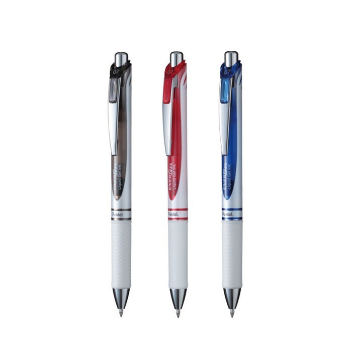 Pentel ปากกา ENERGEL ด้ามมุก แบบกด 0.7 BL77PW