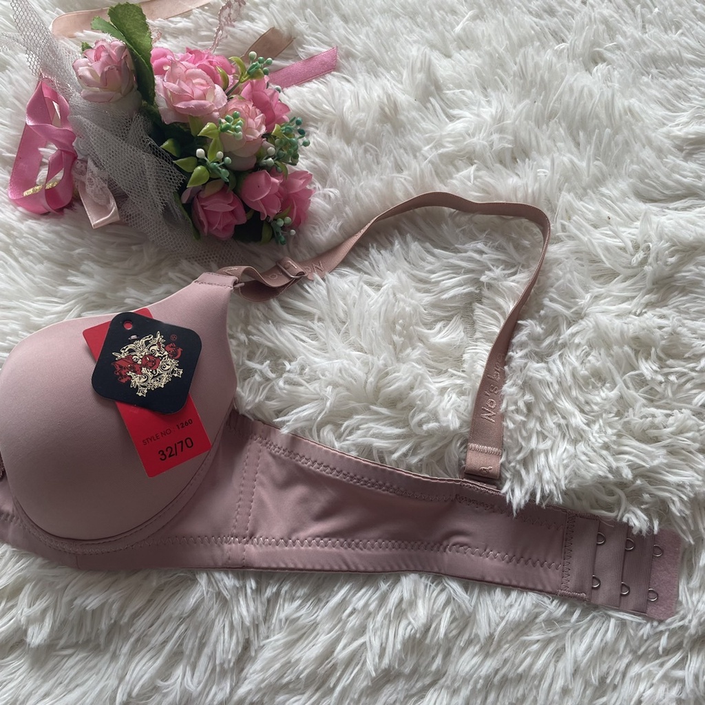 เสื้อชั้นใน  คัพA ยี่ห้อโนบรา ฟองน้ำน้อย  หลัง 2 ตะขอ #1260 - รูปที่ 5