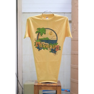 เสื้อยืดวินเทจ ลาย HAWAII - #USA !ก่อนสั่งรบกวนเช็คคะแนนร้าน 2ha Shirts Shop เท่านั้น(ร้านโดนขโมยรูปไปหลอกขายไม่ตรงปก)