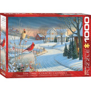 COUNTRY CARDINALS by Sam Timm - จิ๊กซอว์ 1000 pc PUZZLES EUROGRAPHICS