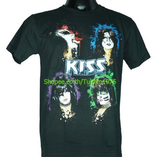 เสื้อยืดโอเวอร์ไซส์เสื้อวง Kiss เสื้อวินเทจ ลายอมตะ เสื้อวินเทจ คิส  KIS1475S-3XL