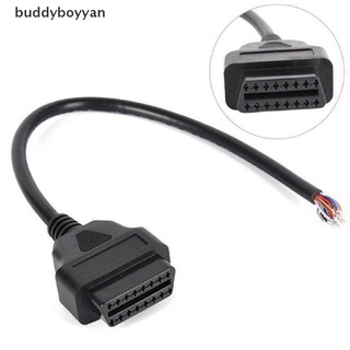 Bbth OBD OBD-II 16 Pin ตัวเมีย ต่อขยาย เพื่อเปิด ปลั๊ก วิเคราะห์ สายเคเบิล