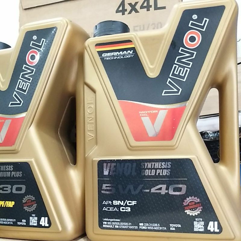 VENOL SYNTHESIS GOLD PLUS 5w40 (4L)