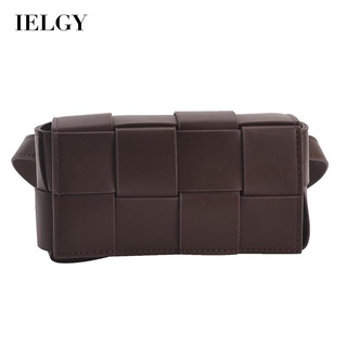 IELGY Womens Fashion Woven Waist Bag Versatile Trendy Crossbody Bag