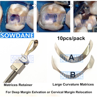 Dental Tofflemire Matrix for Deep Margin Elevation Large Curvature Matrices Retainer Sectional Contoured Matrice Dental