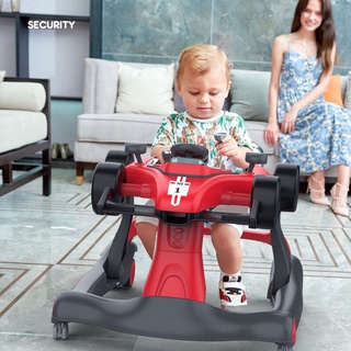 Baby walker anti-o-leg boy เด็กผู้หญิง เด็ก multi-function anti-rollover start car push can sit