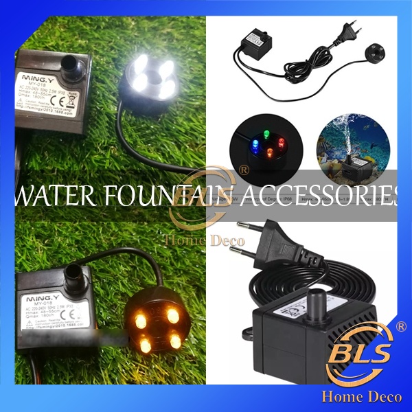 ปั๊มน้ําน้ําพุพร้อม Led สําหรับบ่อตู้ปลาตู้ปลาโต๊ะ Pam Air Pancut Akuarium
