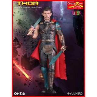 Crazy Toys โมเดล ทอร์ ธอร์ เทพเจ้าสายฟ้า แร็กนาร็อค ศึกอวสานเทพเจ้า Thor Ragnarok 1/6 สัดส่วน 1 ต่อ 6 สูง 28 cm. มาเวล