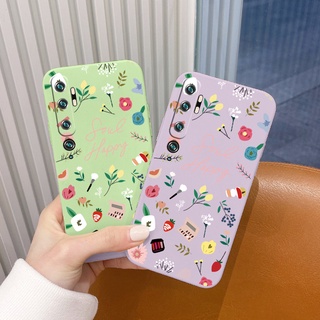 เคสหญ้าดอกไม้ มือถือ ป้องกันเลนส์ Phone Case For Xiaomi Mi Note 10 10Pro Poco F3 Poco F2 Pro  การป้องกันเลนส์นิ่ม เคสโทรศัพท์