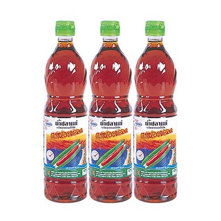 หอยหลอด น้ำปลา ขวดเพท 700 มล. x 3 ขวด 700 ml. X 3 bottles of clam in fish sauce sauce bottle