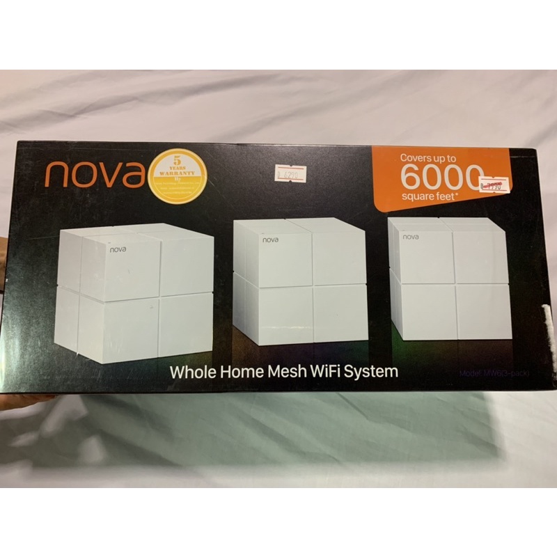 Pack 3 ประกน 5 ป Tenda Nova MW6 AC1200 Whole Home Mesh Wi Fi System