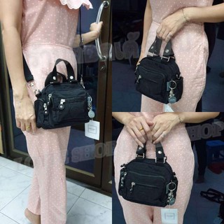 LK กระเป๋าถือ+สะพาย ผ้าร่ม คิปลิ๊งค์ มี 4ช่องซิป+2 ช่องข้าง …