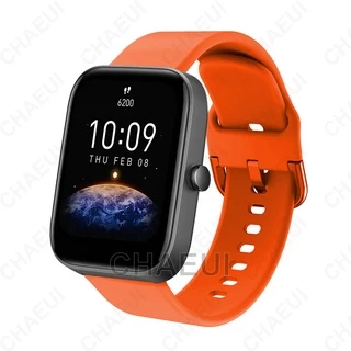 สายรัดซิลิโคนอุปกรณ์เสริมสําหรับ Amazfit Bip Max 6 5 Unity 3 U Pro GTS 4 Mini GTS3 GTS2