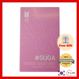 BTS SUGA การ์ดภาพถ่ายพิเศษ 60PCS (การ์ดแนวคิด SNS 30p + การ์ดภาพถ่ายปกติ 30p)