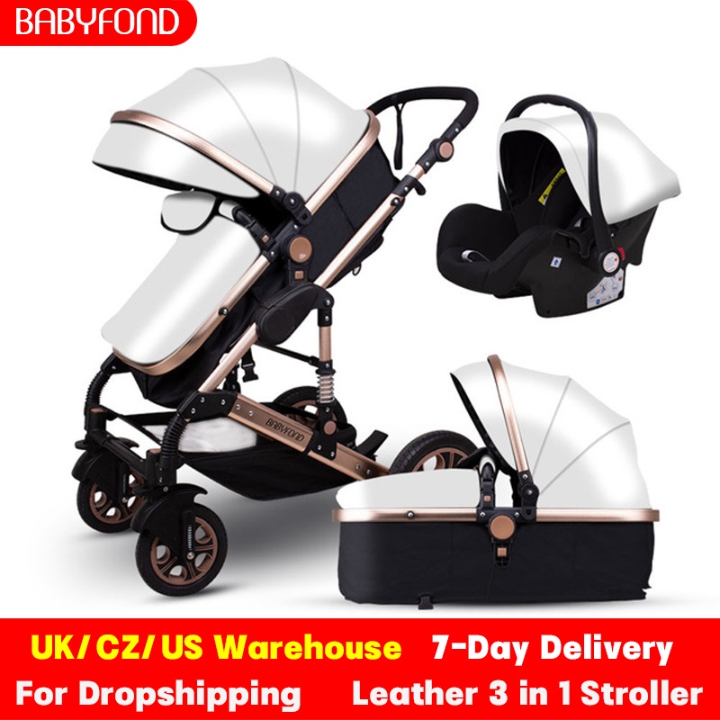 รถเข็นเด็กUK/ CZ Ready Stock Babyfond High Landscape Baby Stroller 3 In ...