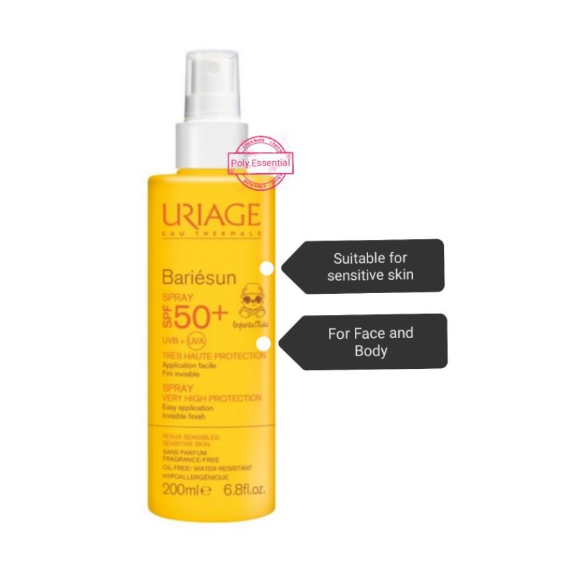 Uriage Bariesun Kid Spray SPF 50+ ครีมกันแดด 200mL