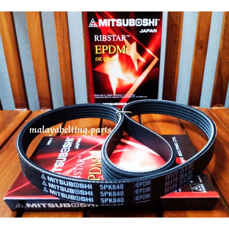 TOYOTA COROLLA 1.6 ( AE111 ) ( 4AGE ) 20V ( BLACKTOP ) FANBELT ( 5PK840 ) MITSUBOSHI