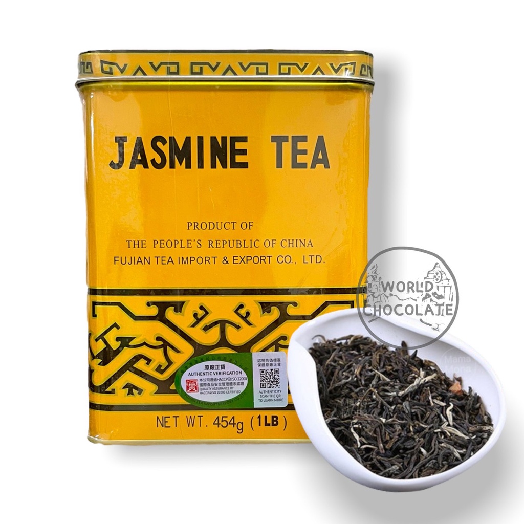 Jasmine Tea ใบชามะลิพร้อมชงเป็นชาจีน หอม อร่อยติดใจเเน่นอน 454 กรัม ใต้ป๋องคือวันผลิตนะคะ