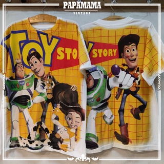 TOY STORY@1998 TAG WILD OATS  BOOTLEG OVERPRINT CARTOON เสื้อการ์ตูน  Disney papamama vintage