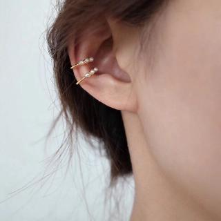 ✨ Ready Stock ✨ 1Pair C Shape Pearl Earring No Piercing Ear Cuff Clip