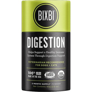 BIXBI Digestion Organic อาหารเสริมสุนัข-แมว ปรับสมดุลลำไส้ ขับถ่ายเป็นปกติ (ผลิตอเมริกา) ออร์แกนิกล้วน