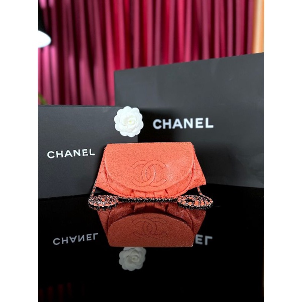 Chanel Caviar Half-Moon WOC chain bag