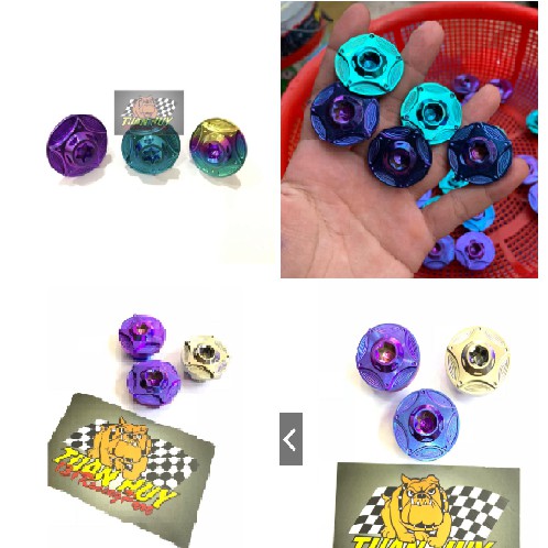 Honda Yamaha Suzuki Oil screw (Oil Cap M20) วัสดุไทเทเนียม GR5 100%