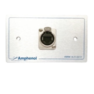 Amphenol Outlet Plate XLR  MW-RJ45-5T-01P