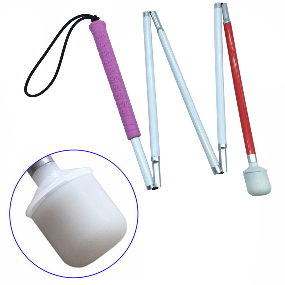 ไม้เท้า105cm155cm Aluminum mobility folding cane for the blind folds