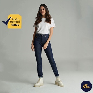 Mc JEANS กางเกงยีนส์ผู้หญิง กางเกงยีนส์ แม็ค แท้ ผู้หญิง ขาเดฟ ริมแดง (MC RED SELVEDGE) สียีนส์ ทรงสวย ใส่สบาย MBSZ034