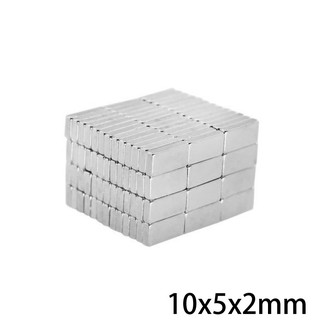 5ชิ้น แม่เหล็กแรงสูง 10x5x2มิล สี่เหลี่ยม 10*5*2มิล Magnet Neodymium 10*5*2mm แม่เหล็ก แรงสูง 10x5x2mm