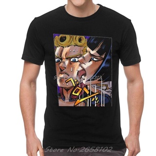 เสื้อยืดผ้าฝ้ายพิมพ์ลายขายดี เสื้อยืดแขนสั้น ผ้าฝ้าย พิมพ์ลายกราฟิก Jojos Bizarre Adventure สําหรับผู้ชาย