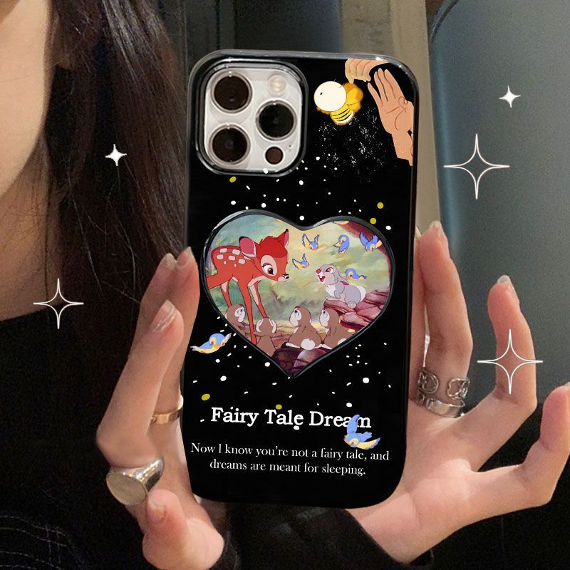 [Lemon] เคสโทรศัพท์มือถือ ซิลิโคนนุ่ม ลายกวางน่ารัก สีดําวาว สไตล์เกาหลีเรโทร สําหรับ Iphone 14 14pro 14plus 14promax 11 12 X XS XR XSMAX 11pro 12pro 12promax 13 13pro 13promax 7 8 7plus 8plus 8plus